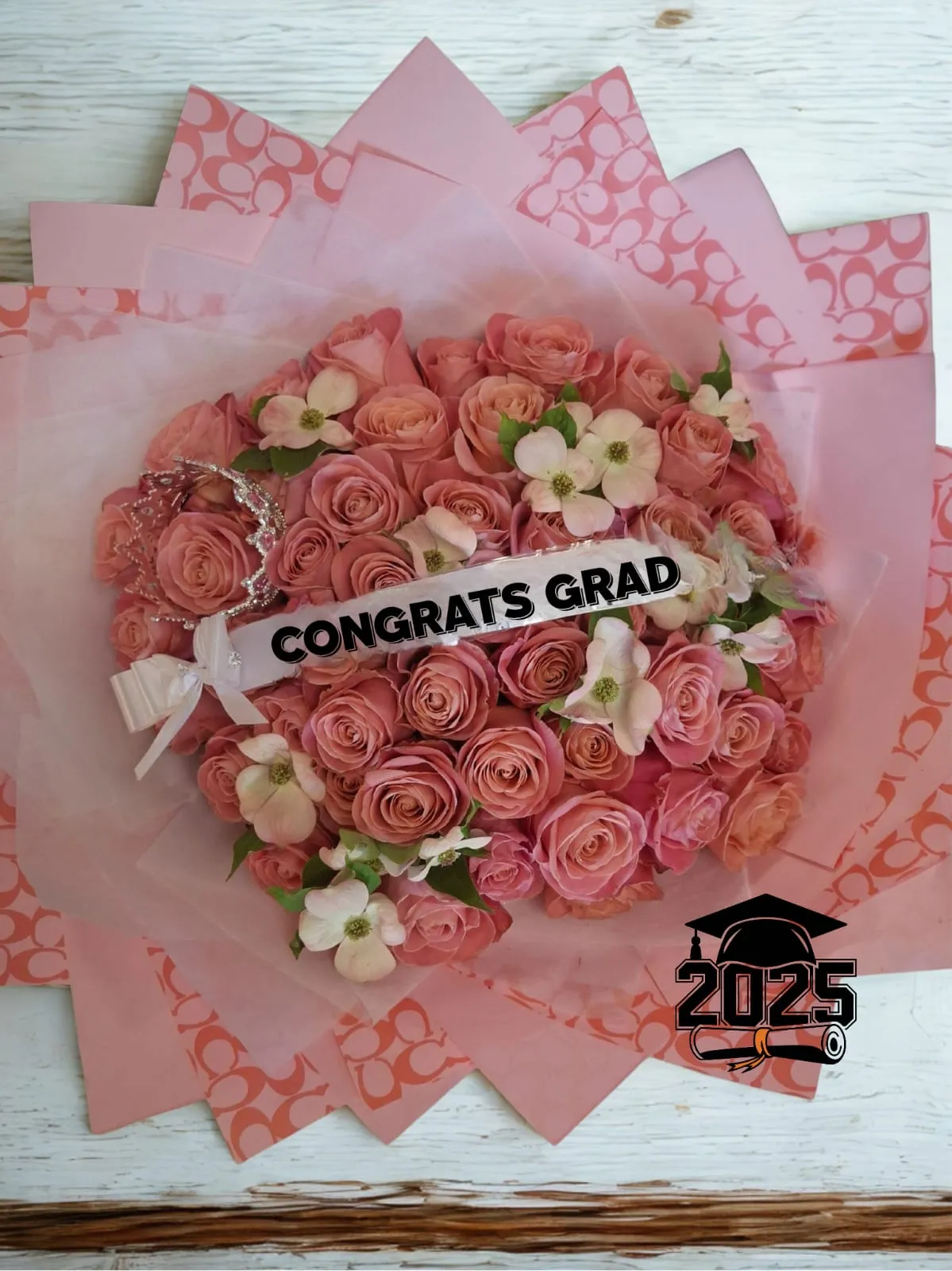 Pink Rose Celebration Bouquet